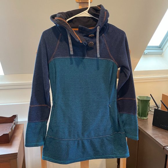 Prana Tops - prAna XS Tunic Sweater Hooded EUC!